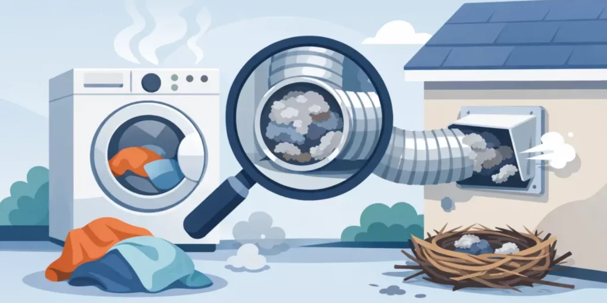 7 Signs Your Dryer Vent Is Clogged
