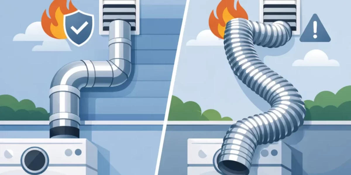 Rigid vs Flex Dryer Vent: What’s Safer?