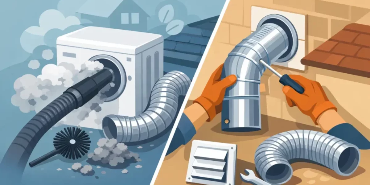 Dryer Vent Cleaning vs Replacement