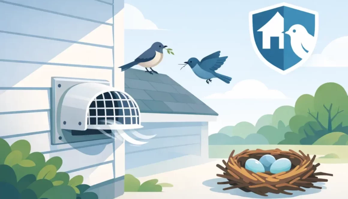 Dryer Vent Bird Guard for a Safer Home