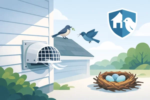 Dryer Vent Bird Guard for a Safer Home