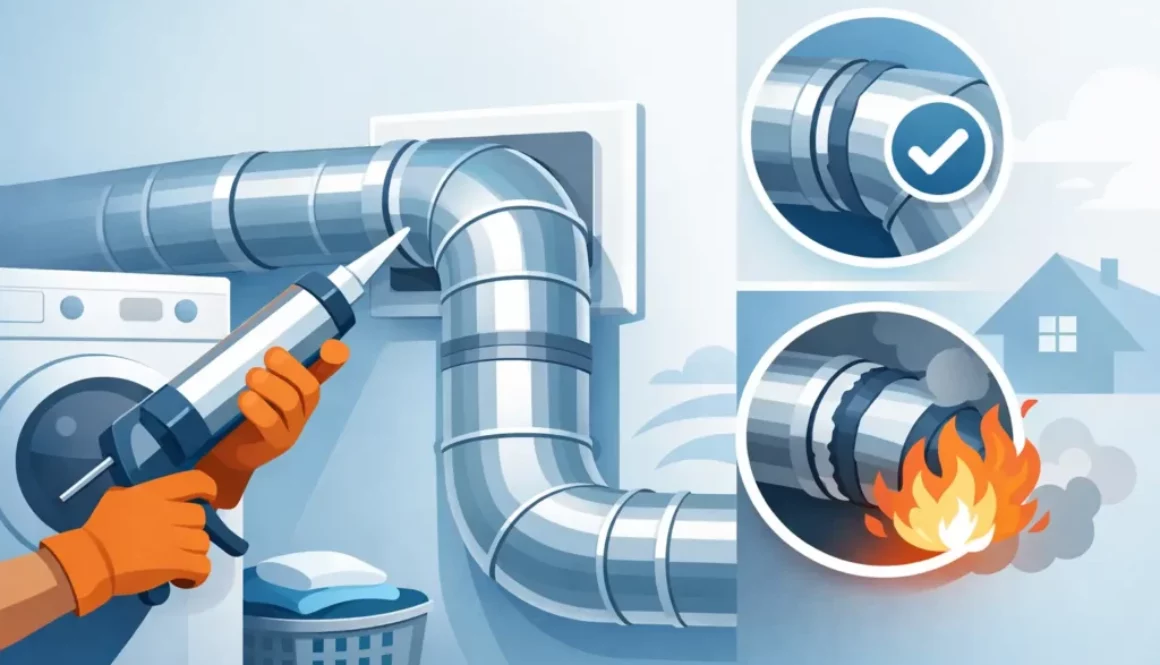 How to Seal Dryer Ductwork Without Fire Risks