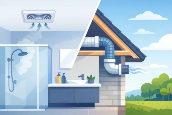 Should Bathroom Fans Vent Outdoors? Yes.
